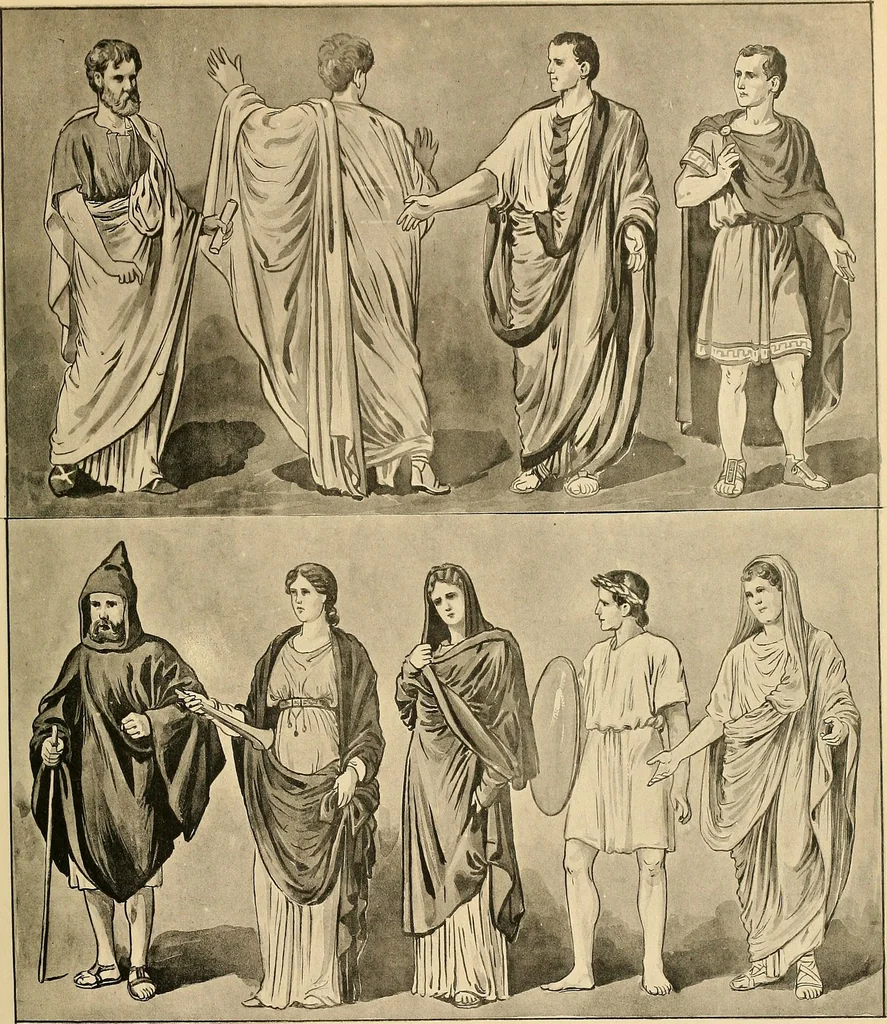 An illustration from Geschichte des Kostüms, 1905, leaf 211