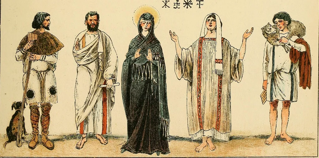 An illustration from Geschichte des Kostüms, 1905, leaf 215