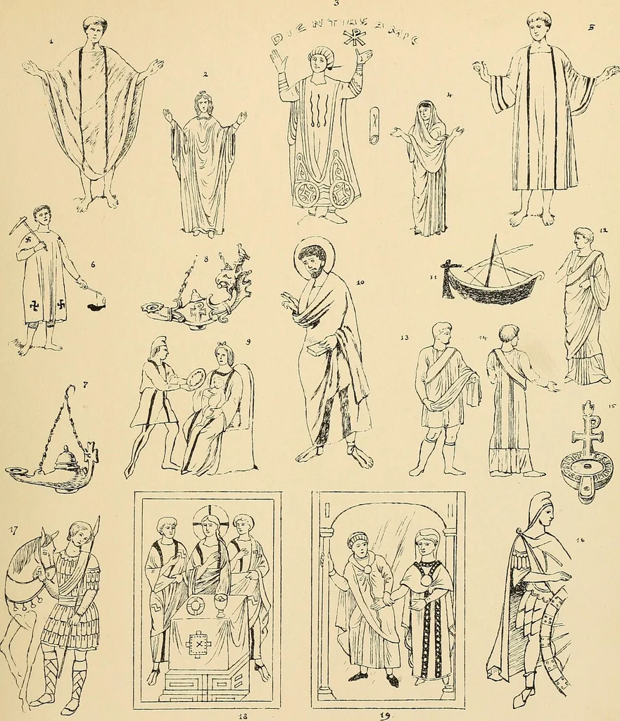 An illustration from Geschichte des Kostüms, 1905, leaf 219