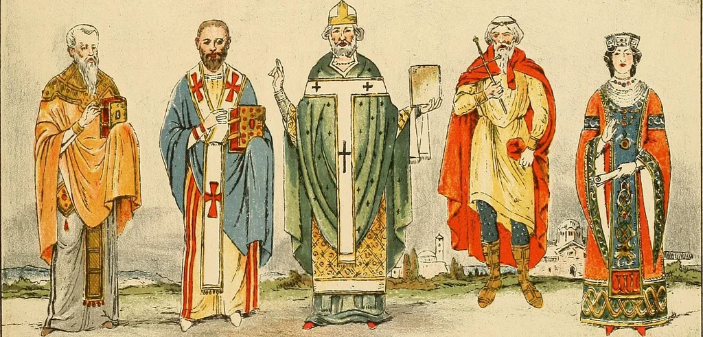 An illustration from Geschichte des Kostüms, 1905, leaf 275