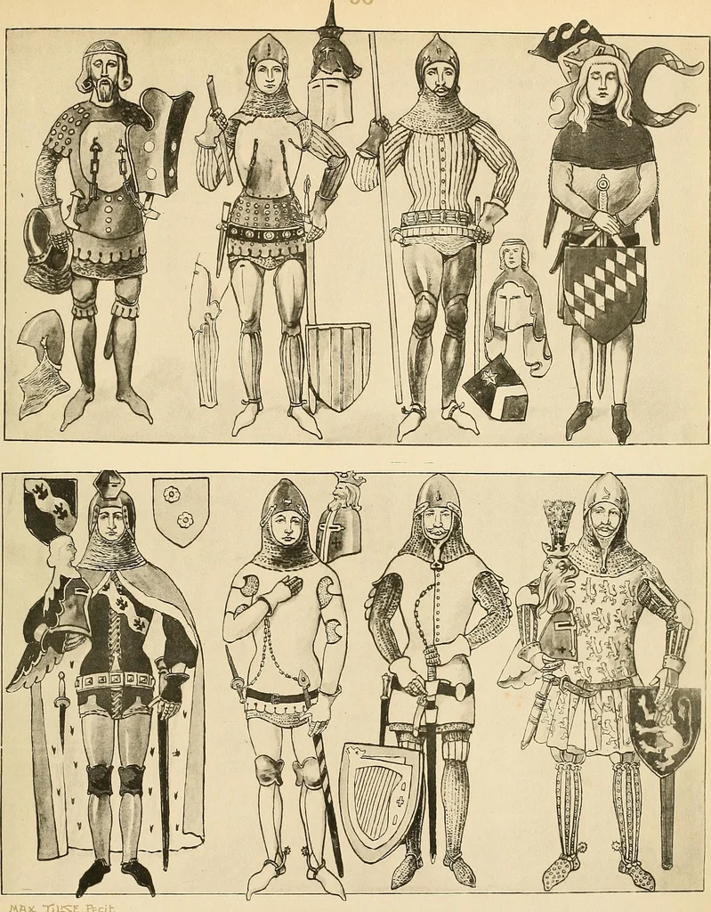 An illustration from Geschichte des Kostüms, 1905, leaf 305