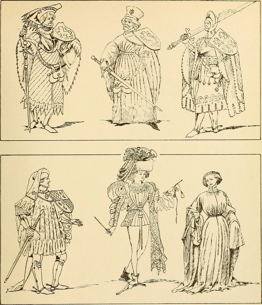 An illustration from Geschichte des Kostüms, 1905, leaf 100