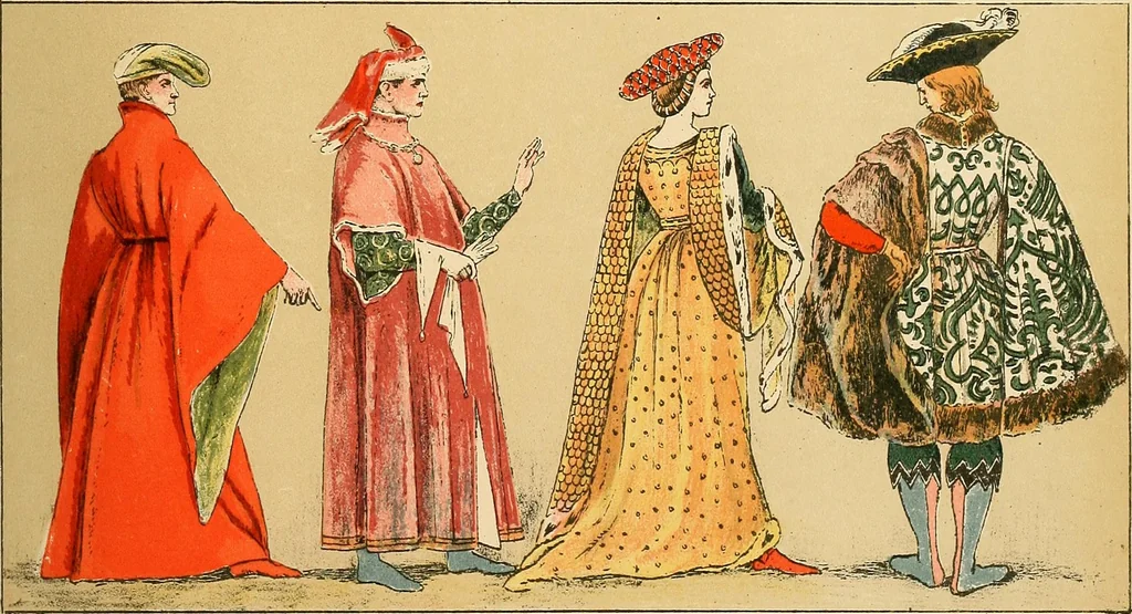 An illustration from Geschichte des Kostüms, 1905, leaf 128