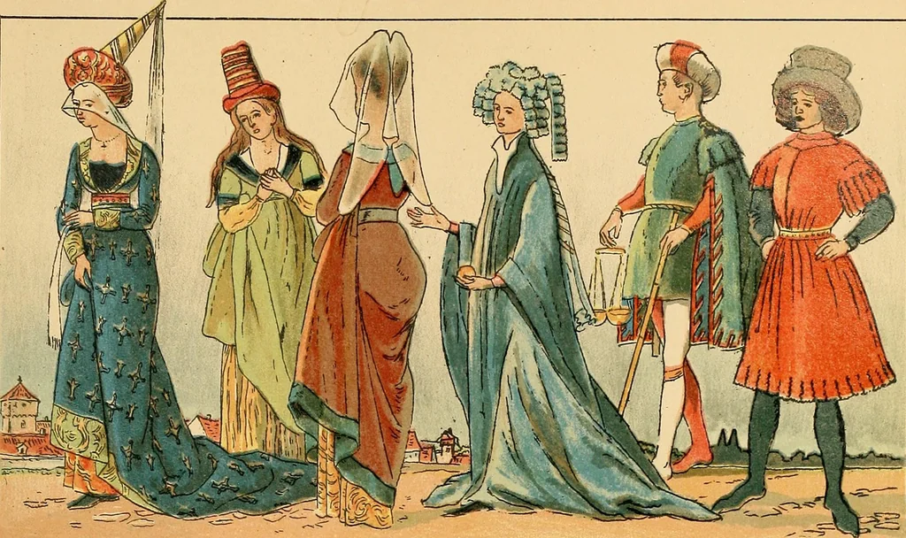 An illustration from Geschichte des Kostüms, 1905, leaf 14