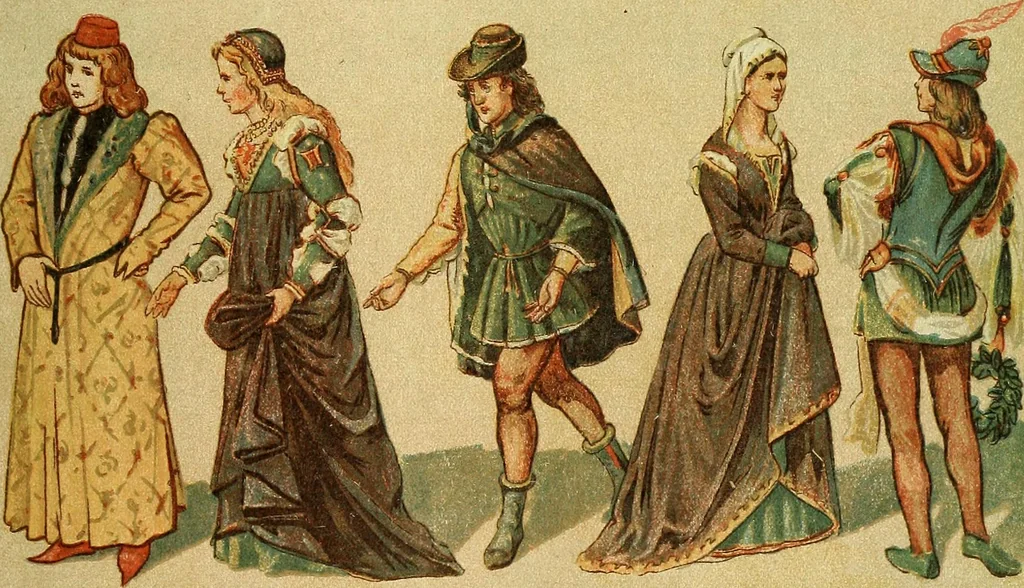 An illustration from Geschichte des Kostüms, 1905, leaf 140