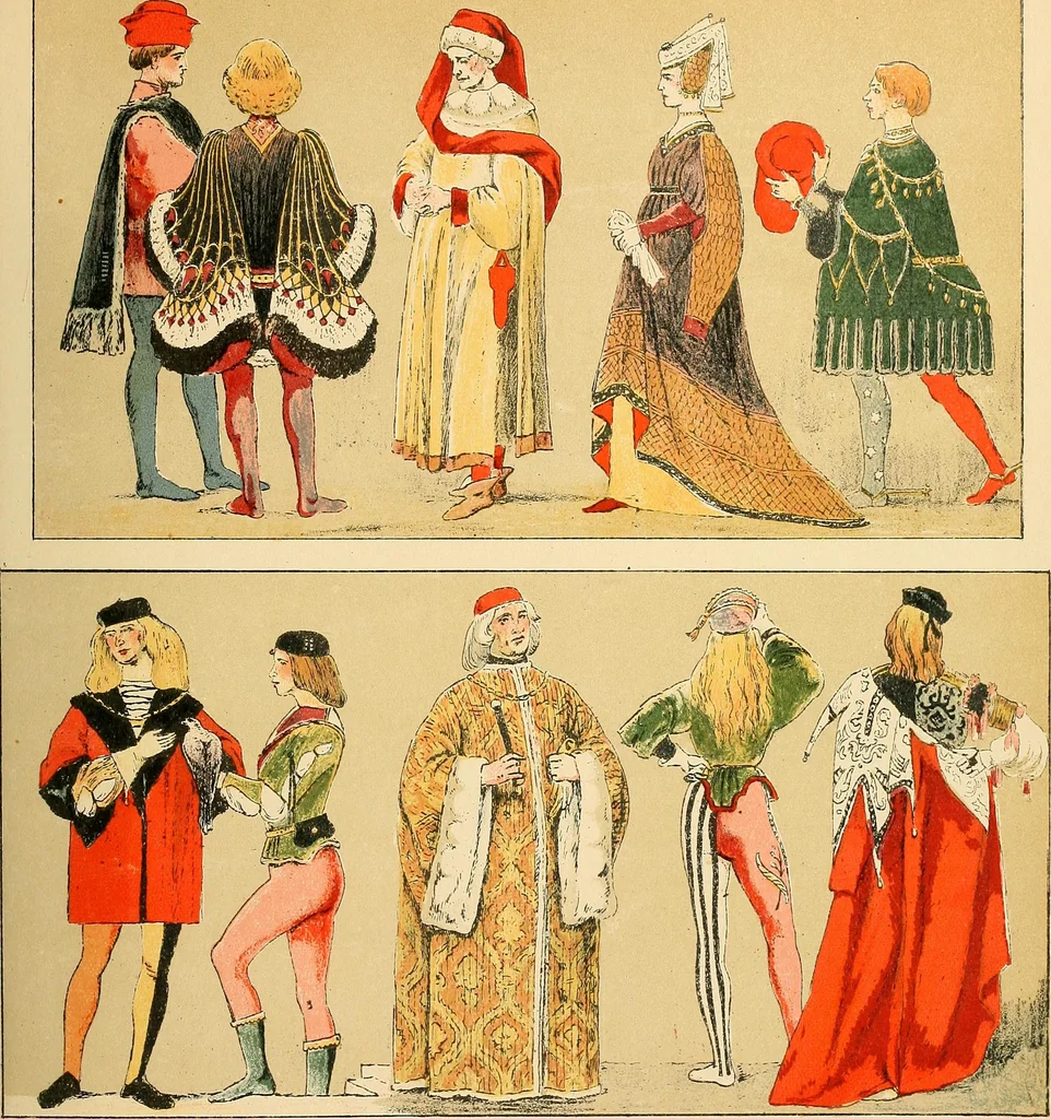 An illustration from Geschichte des Kostüms, 1905, leaf 144