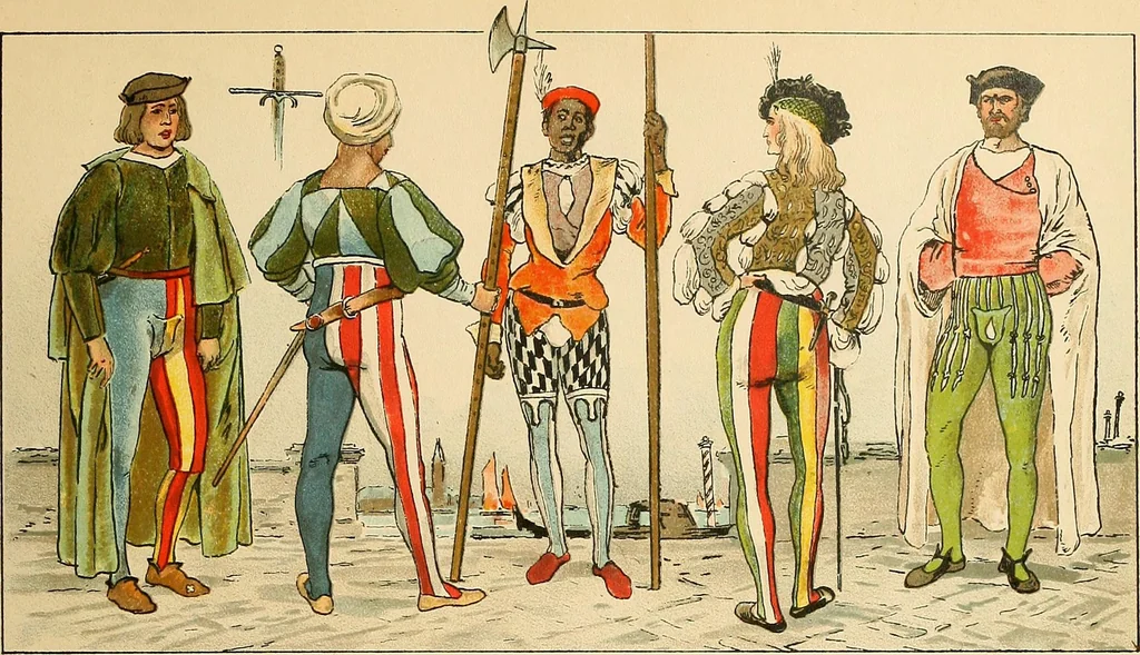 An illustration from Geschichte des Kostüms, 1905, leaf 174