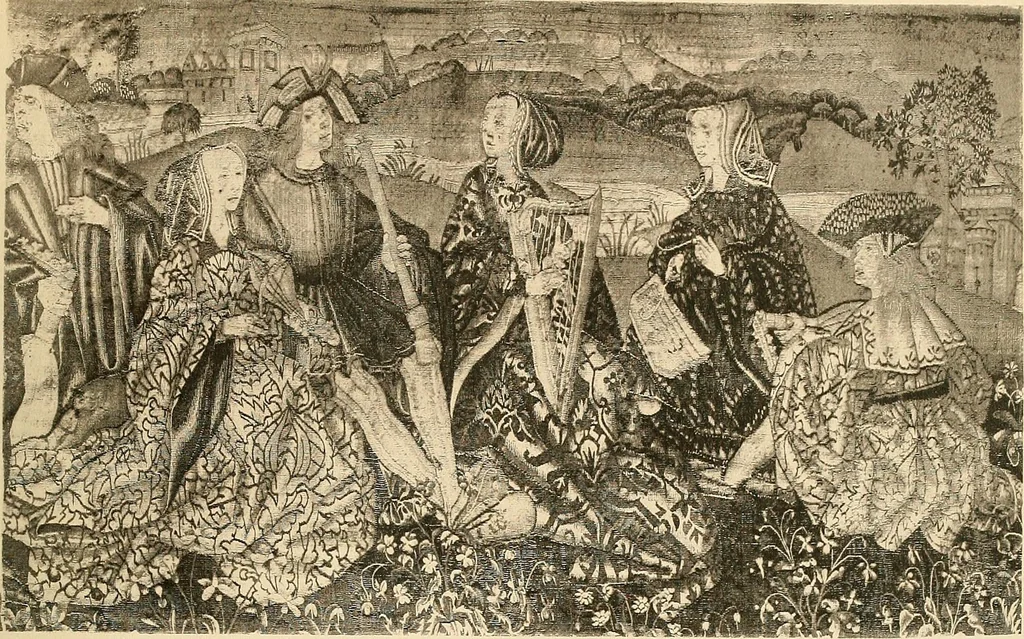 An illustration from Geschichte des Kostüms, 1905, leaf 184