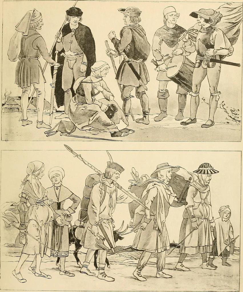 An illustration from Geschichte des Kostüms, 1905, leaf 192