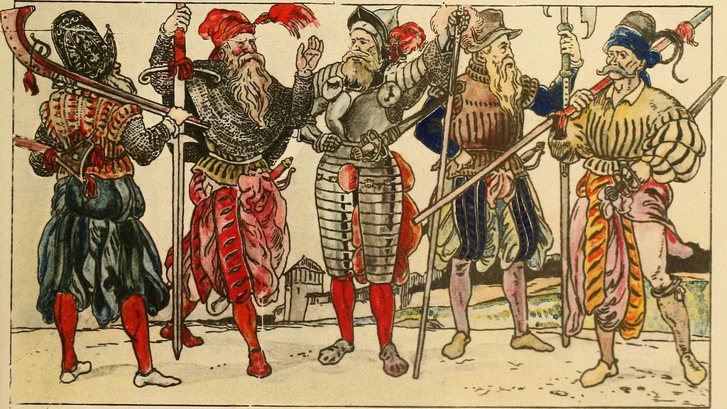 An illustration from Geschichte des Kostüms, 1905, leaf 238