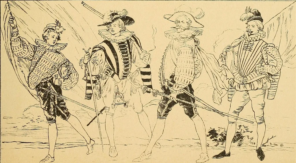 An illustration from Geschichte des Kostüms, 1905, leaf 242