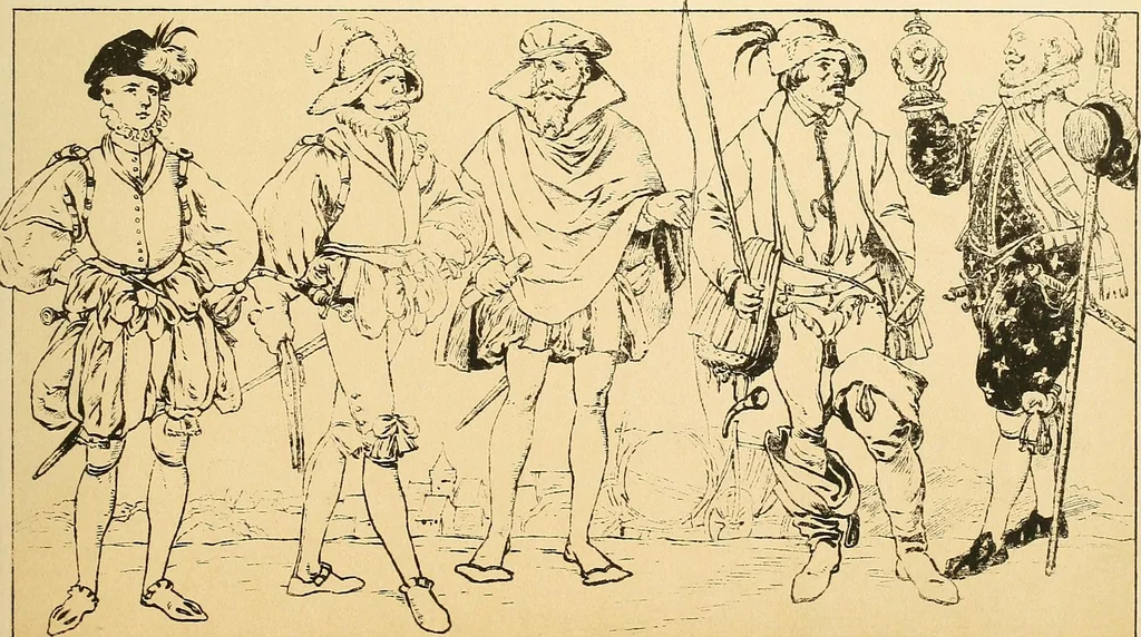 An illustration from Geschichte des Kostüms, 1905, leaf 246