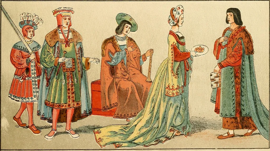 An illustration from Geschichte des Kostüms, 1905, leaf 250