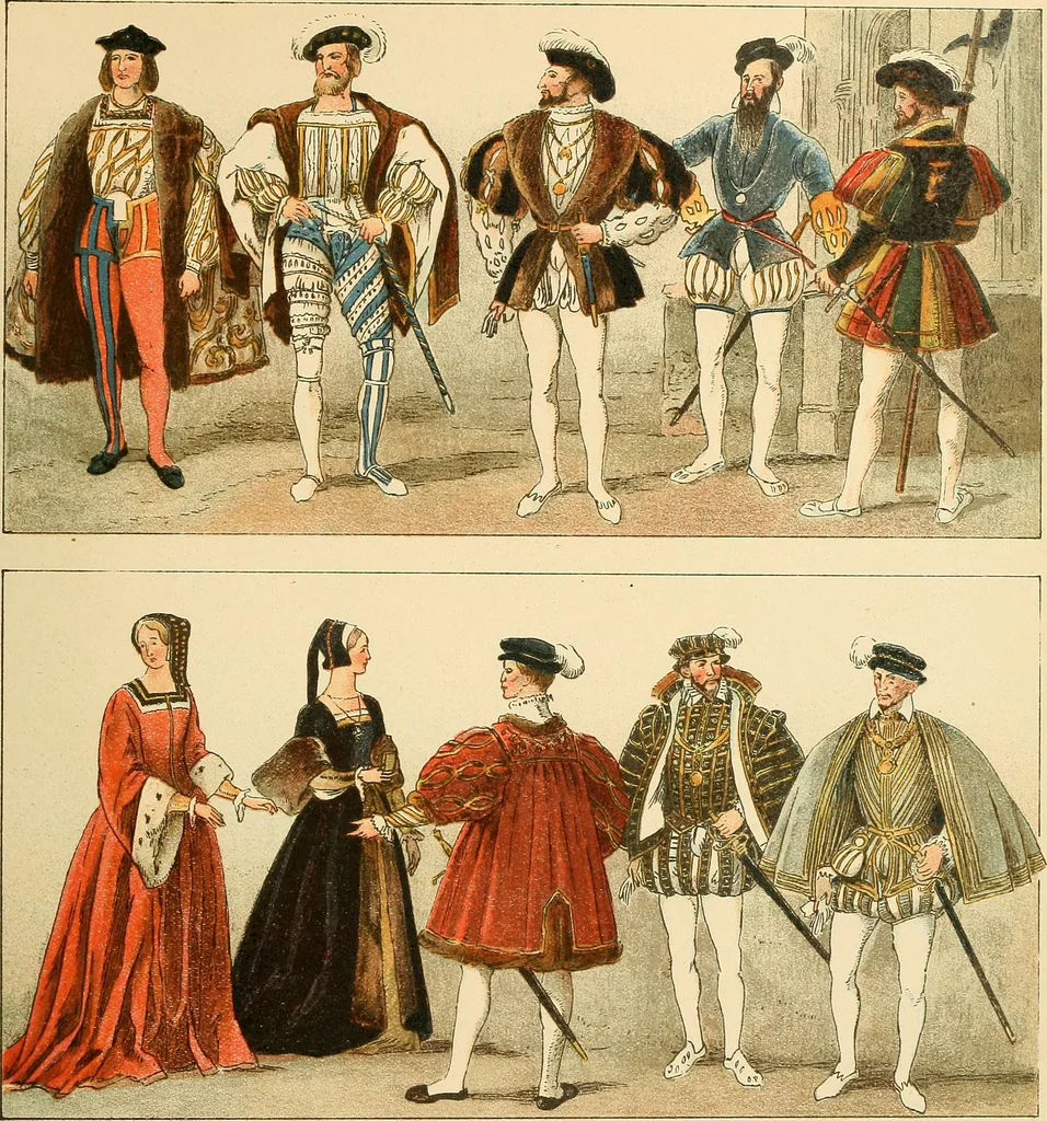 An illustration from Geschichte des Kostüms, 1905, leaf 254