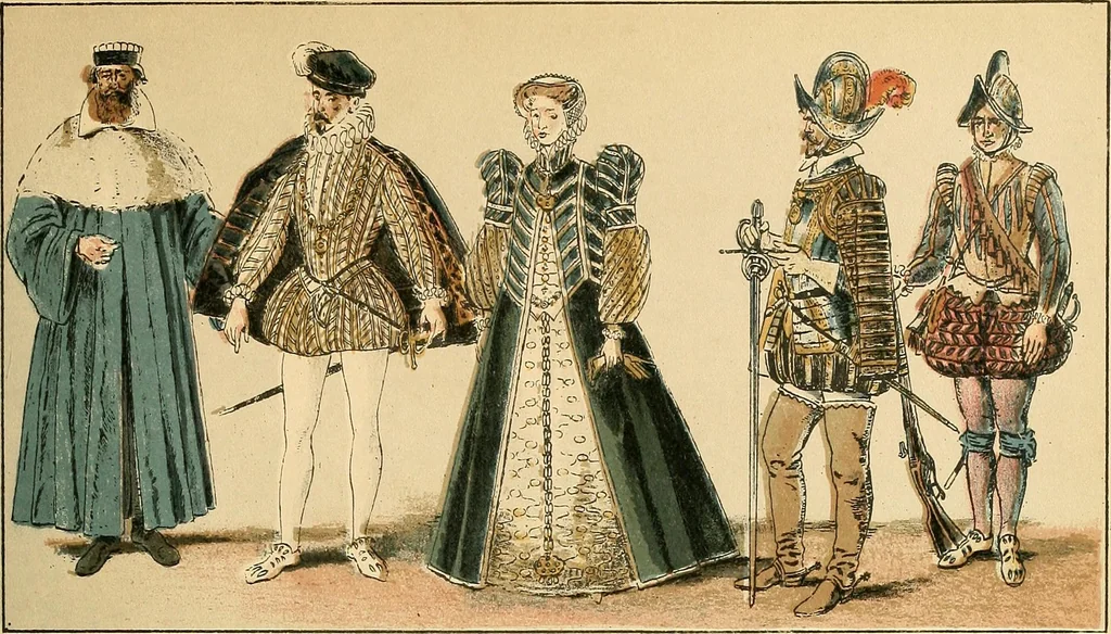 An illustration from Geschichte des Kostüms, 1905, leaf 258