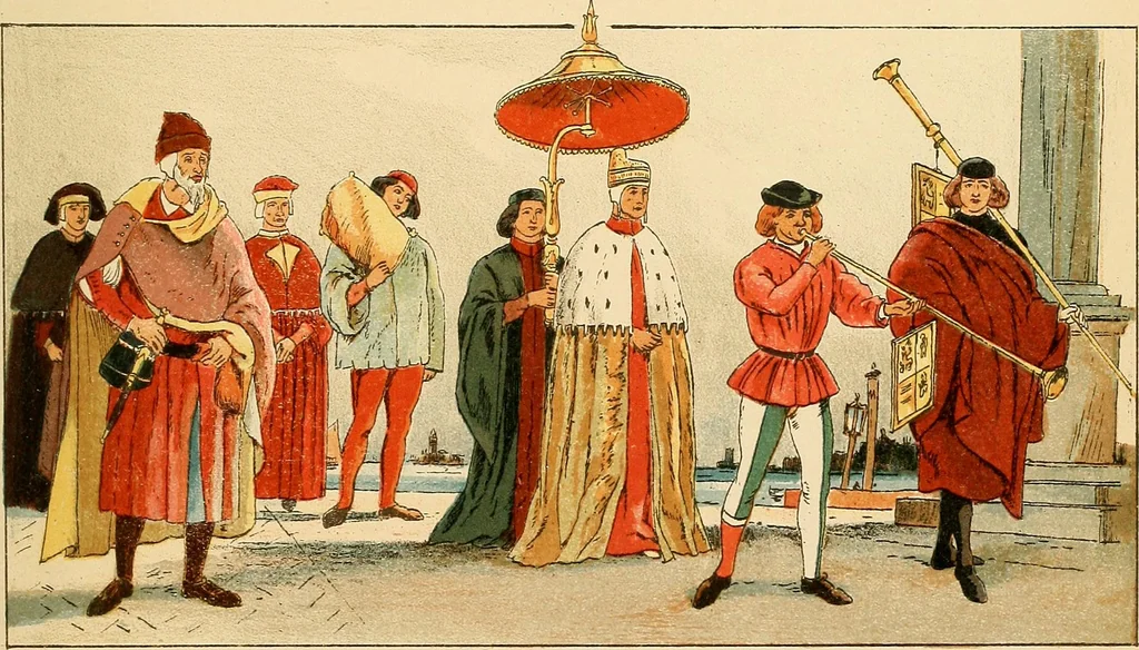 An illustration from Geschichte des Kostüms, 1905, leaf 322