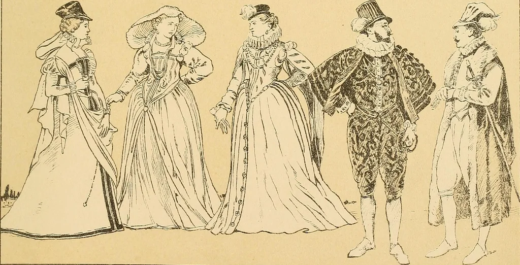An illustration from Geschichte des Kostüms, 1905, leaf 326