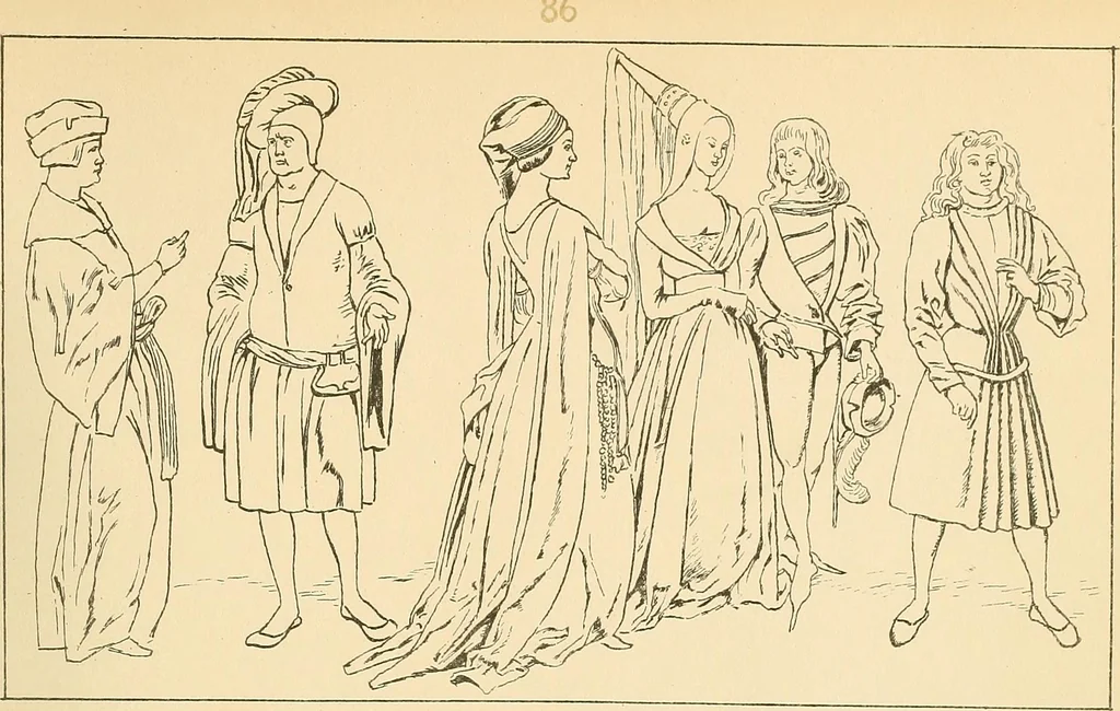 An illustration from Geschichte des Kostüms, 1905, leaf 34