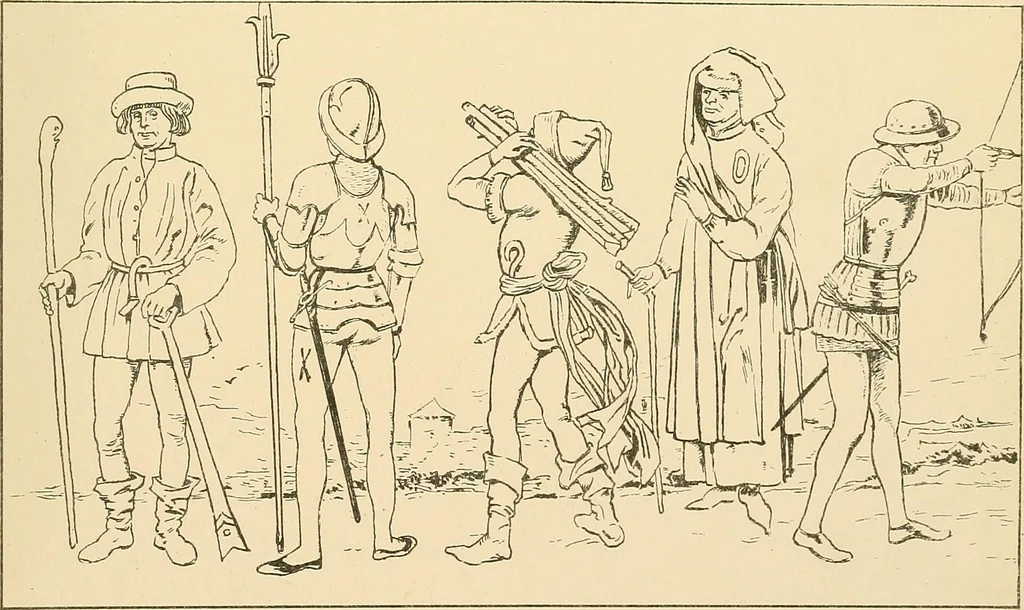 An illustration from Geschichte des Kostüms, 1905, leaf 34