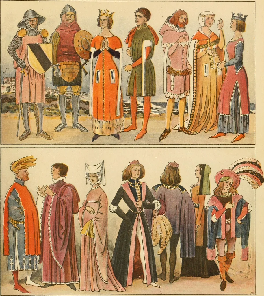 An illustration from Geschichte des Kostüms, 1905, leaf 42