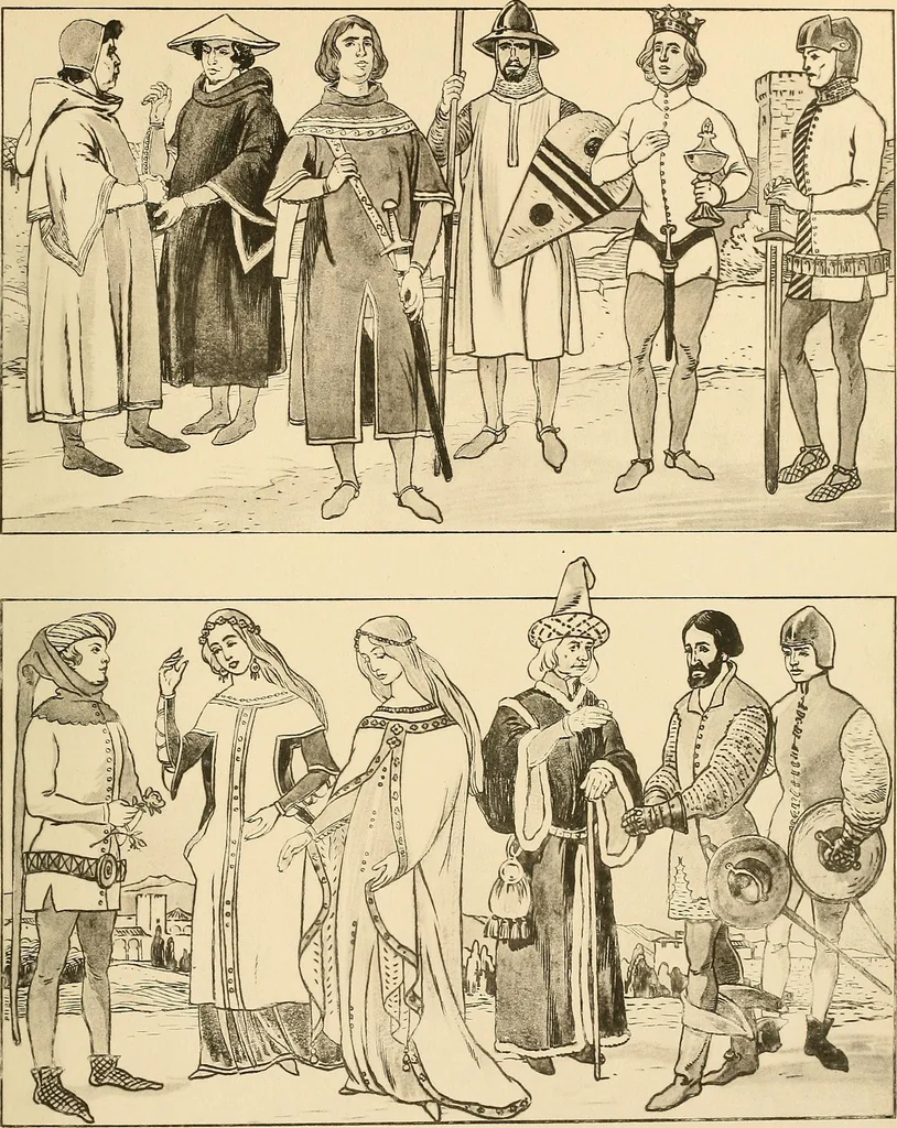 An illustration from Geschichte des Kostüms, 1905, leaf 82