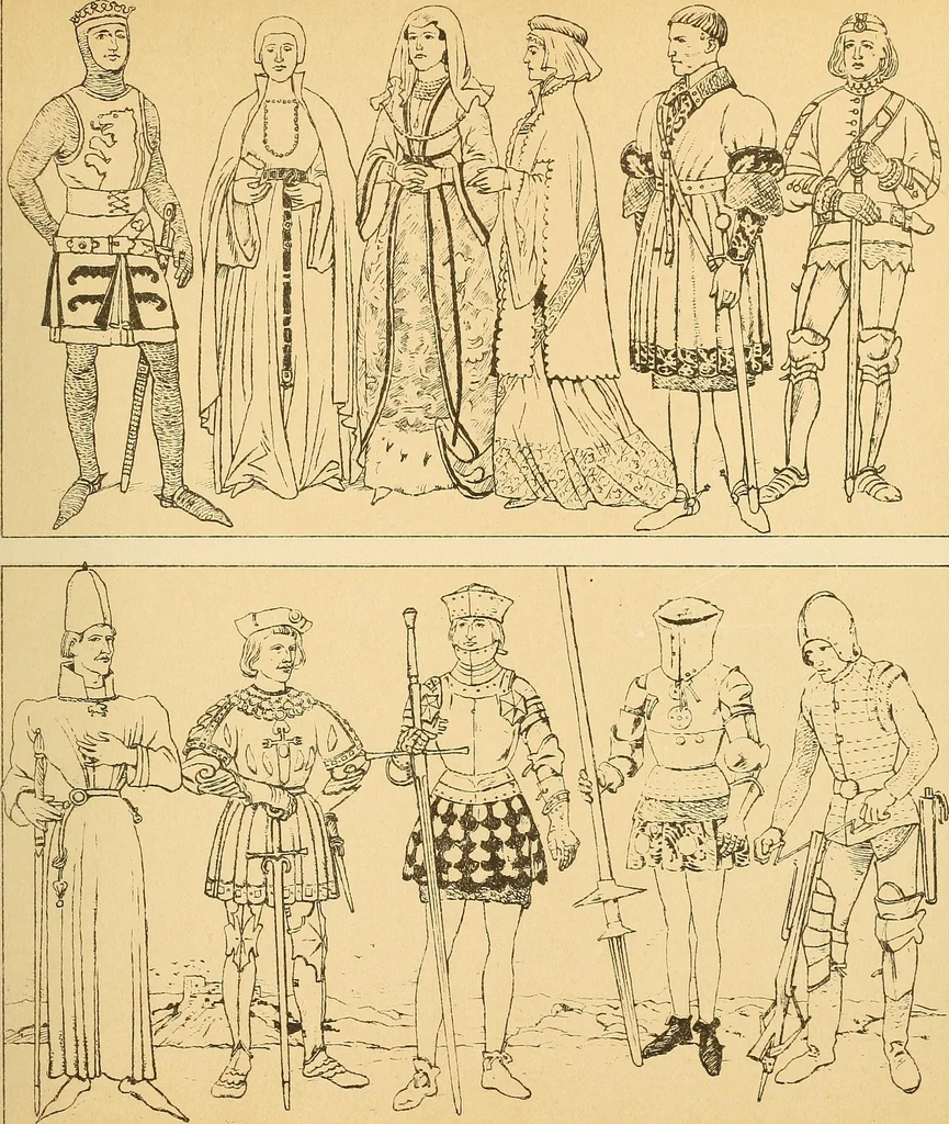 An illustration from Geschichte des Kostüms, 1905, leaf 86