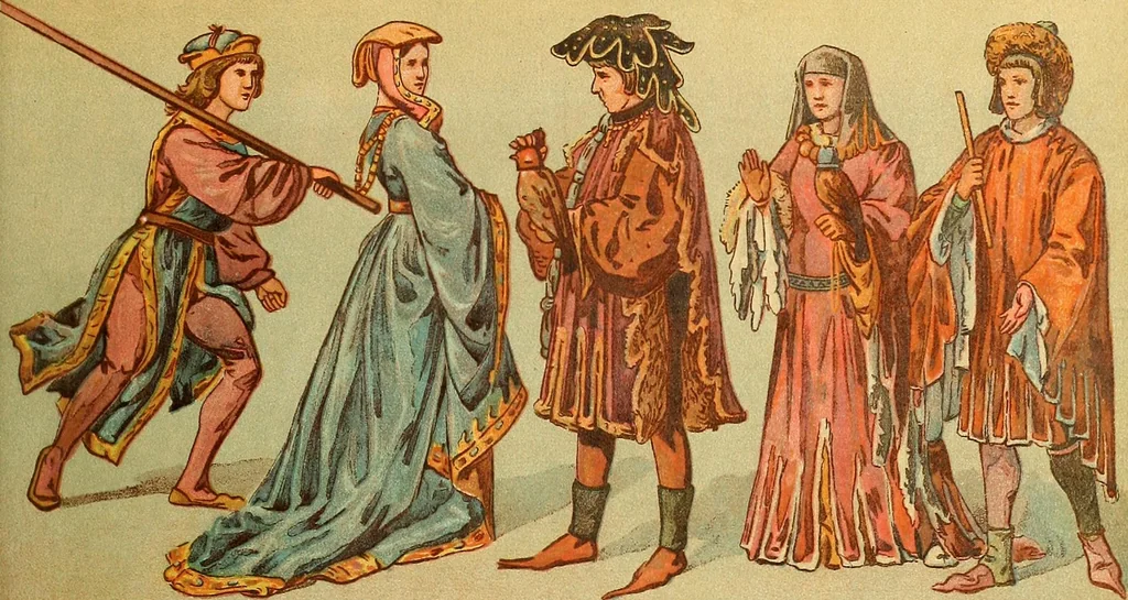 An illustration from Geschichte des Kostüms, 1905, leaf 96