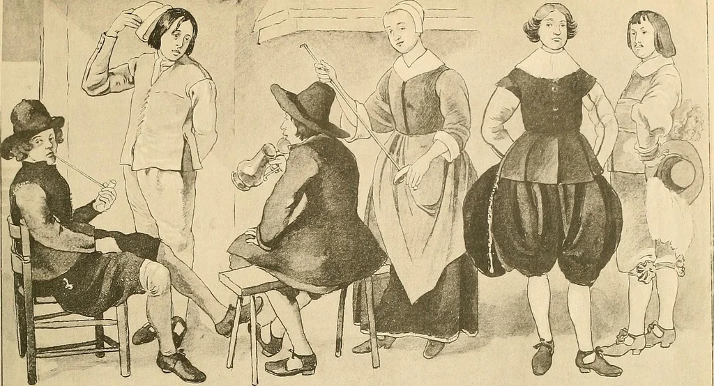 An illustration from Geschichte des Kostüms, 1905, leaf 121