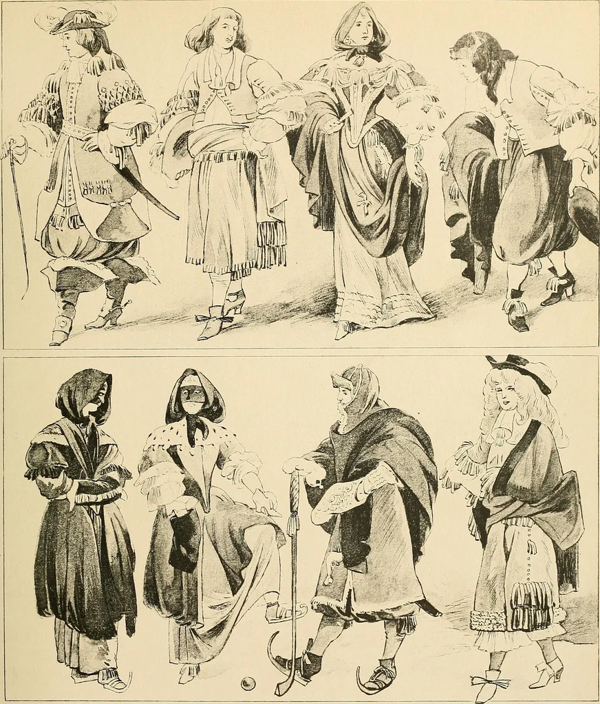 An illustration from Geschichte des Kostüms, 1905, leaf 145