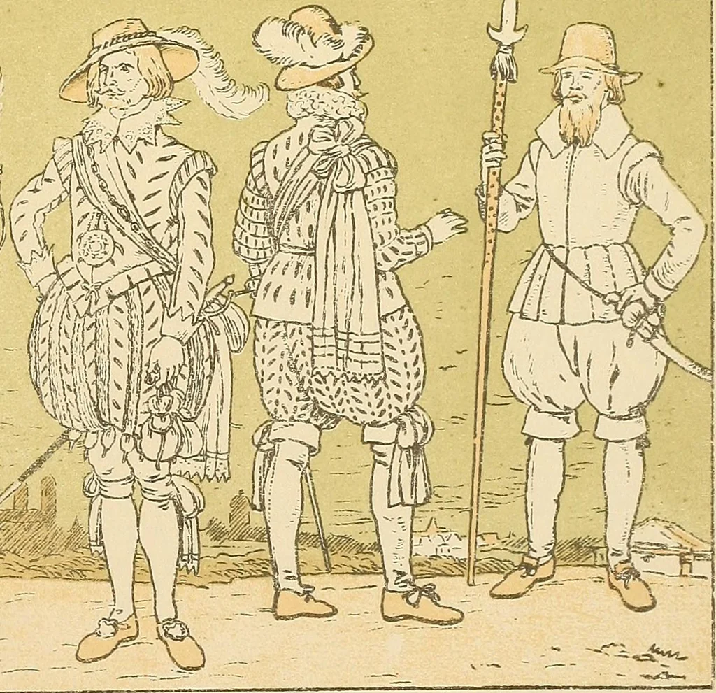 An illustration from Geschichte des Kostüms, 1905, leaf 155