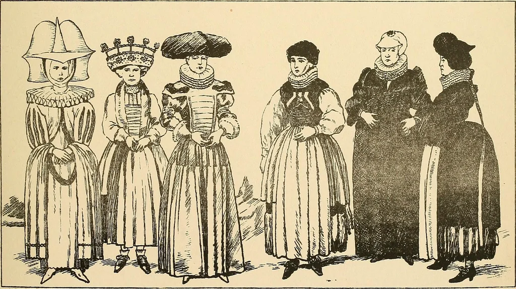 An illustration from Geschichte des Kostüms, 1905, leaf 195