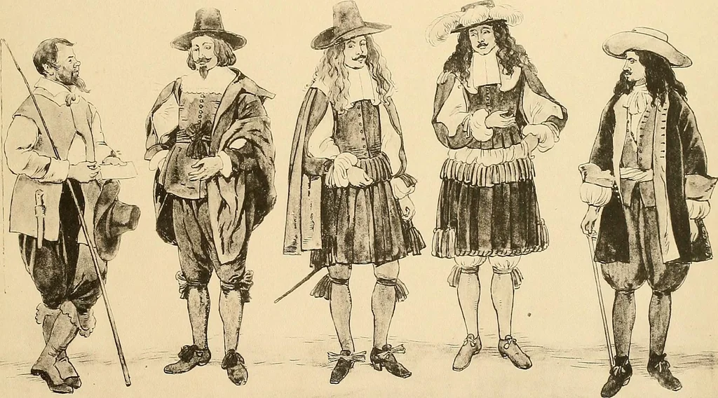 An illustration from Geschichte des Kostüms, 1905, leaf 199