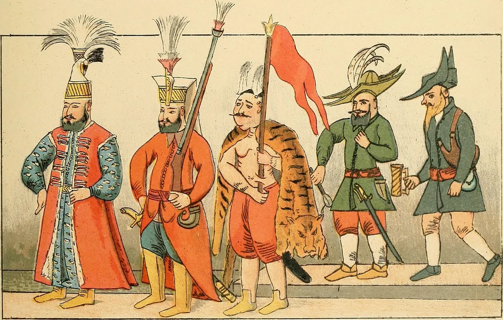 An illustration from Geschichte des Kostüms, 1905, leaf 203