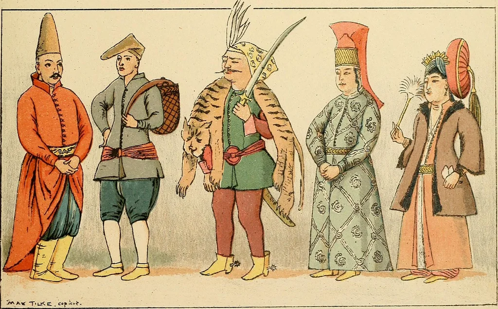 An illustration from Geschichte des Kostüms, 1905, leaf 205
