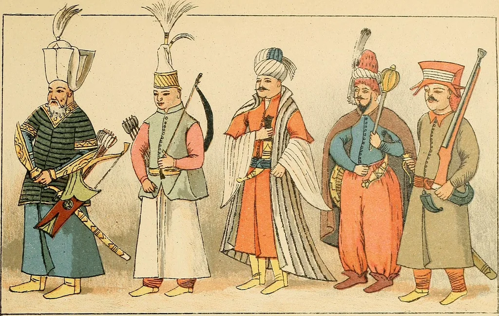 An illustration from Geschichte des Kostüms, 1905, leaf 205