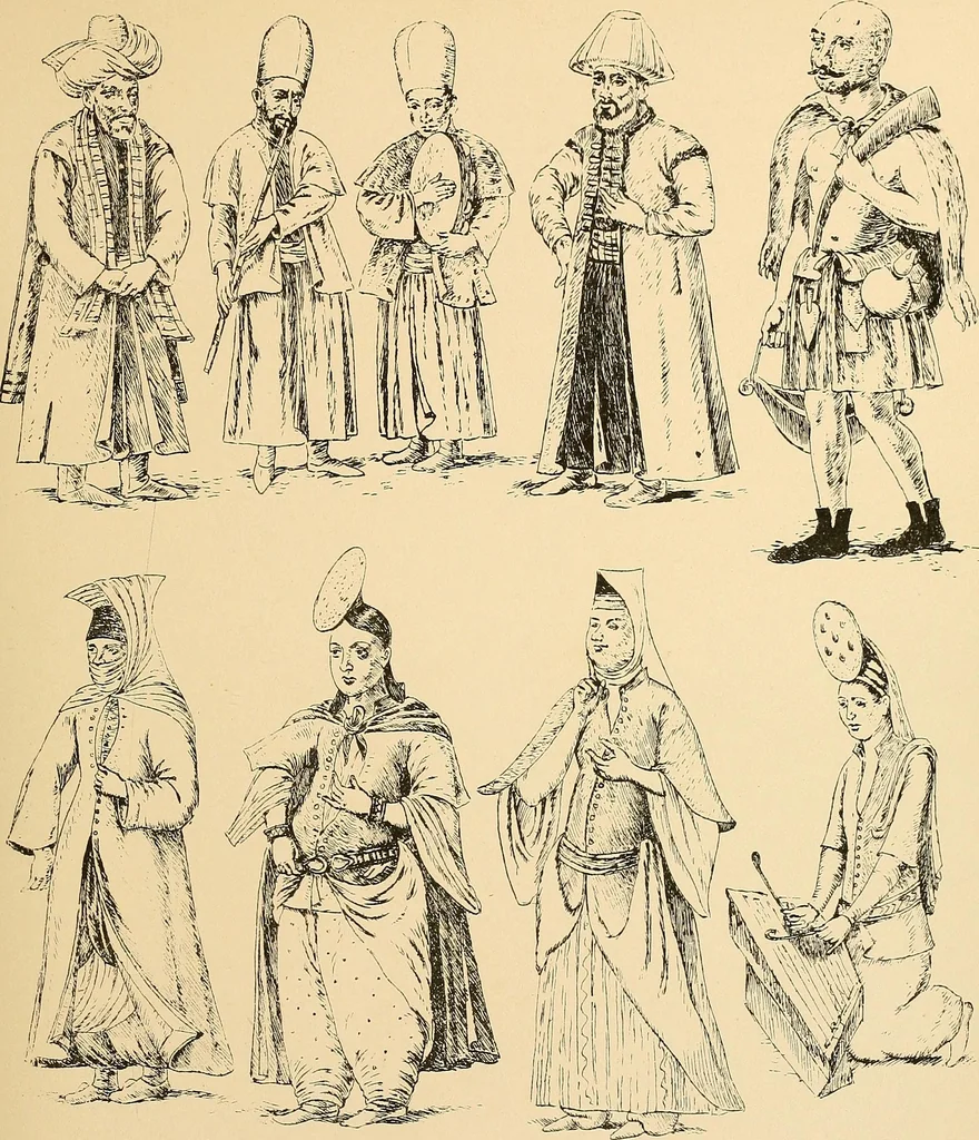 An illustration from Geschichte des Kostüms, 1905, leaf 209