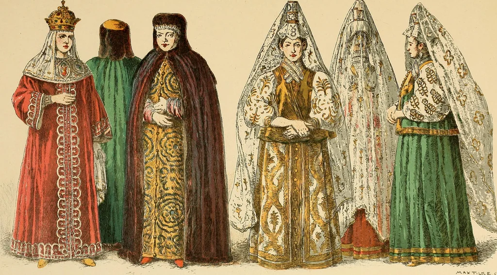 An illustration from Geschichte des Kostüms, 1905, leaf 221