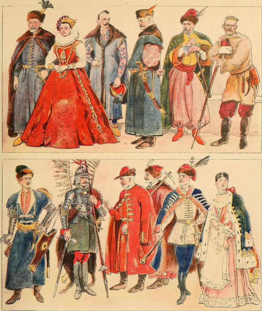 An illustration from Geschichte des Kostüms, 1905, leaf 235