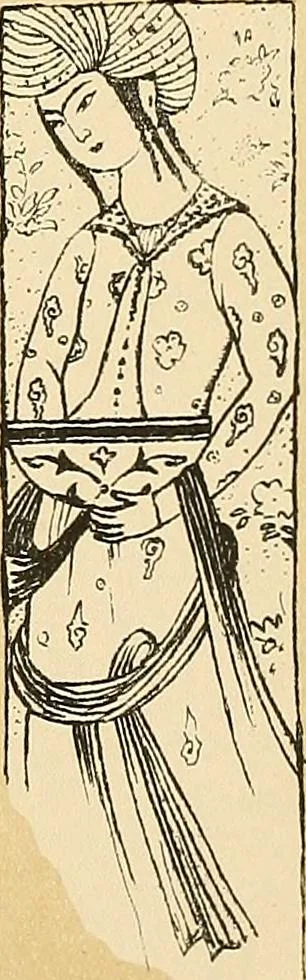 An illustration from Geschichte des Kostüms, 1905, leaf 243