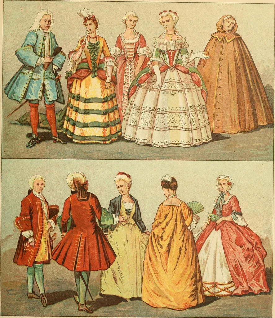 An illustration from Geschichte des Kostüms, 1905, leaf 255