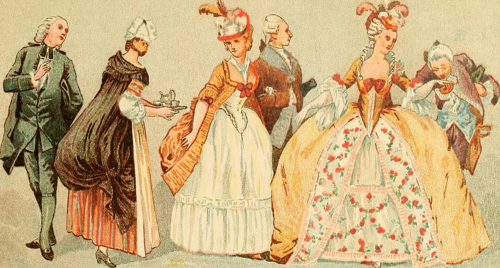An illustration from Geschichte des Kostüms, 1905, leaf 259