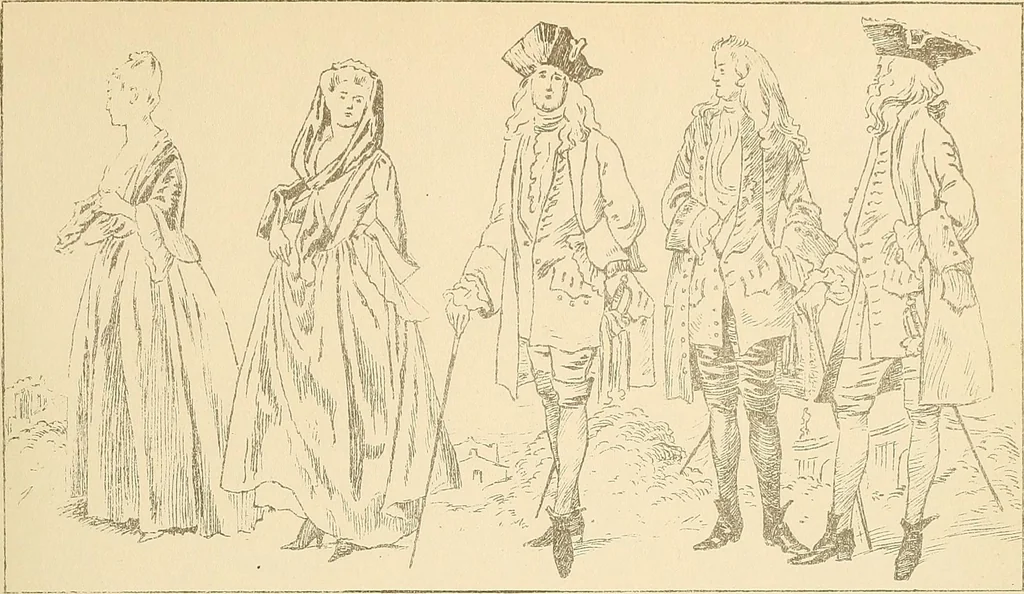 An illustration from Geschichte des Kostüms, 1905, leaf 263