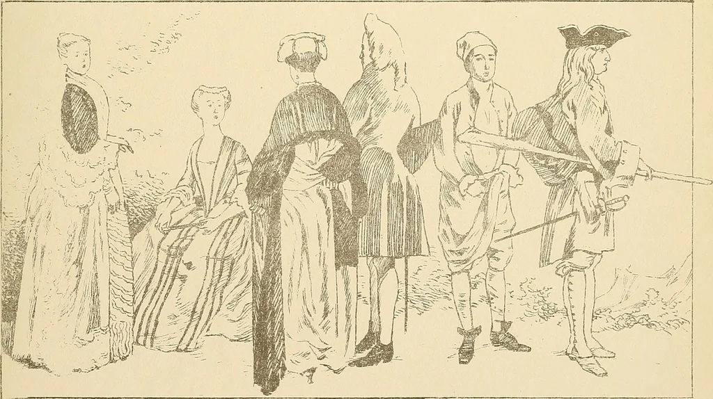 An illustration from Geschichte des Kostüms, 1905, leaf 263