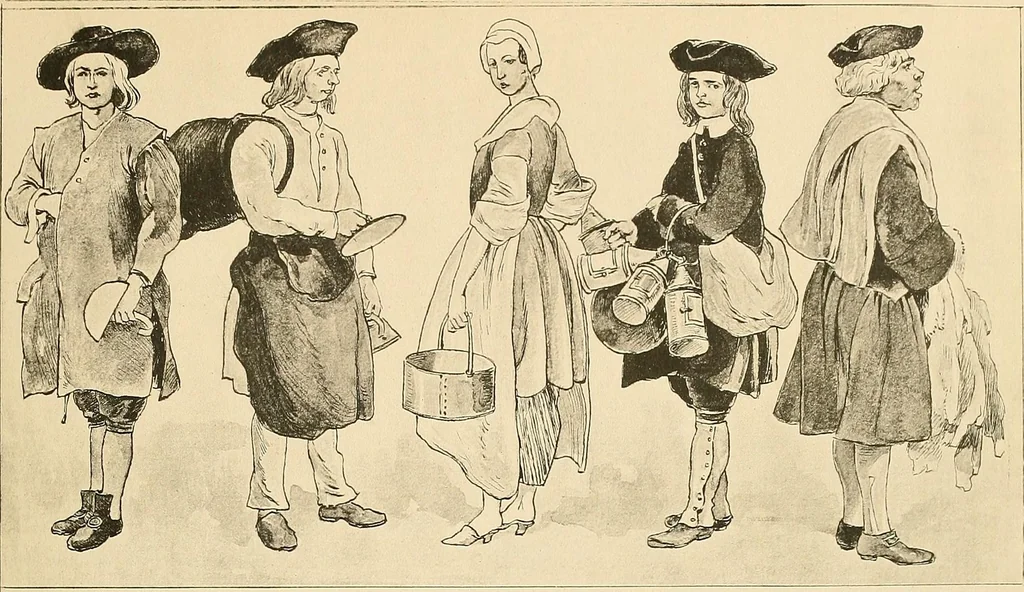 An illustration from Geschichte des Kostüms, 1905, leaf 301