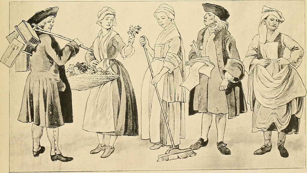 An illustration from Geschichte des Kostüms, 1905, leaf 301