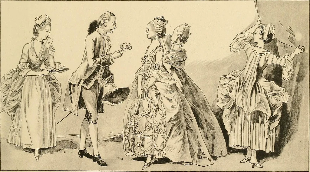 An illustration from Geschichte des Kostüms, 1905, leaf 327