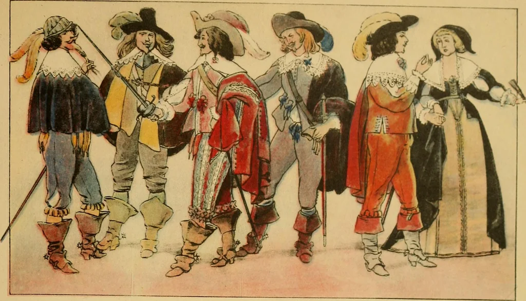 An illustration from Geschichte des Kostüms, 1905, leaf 55