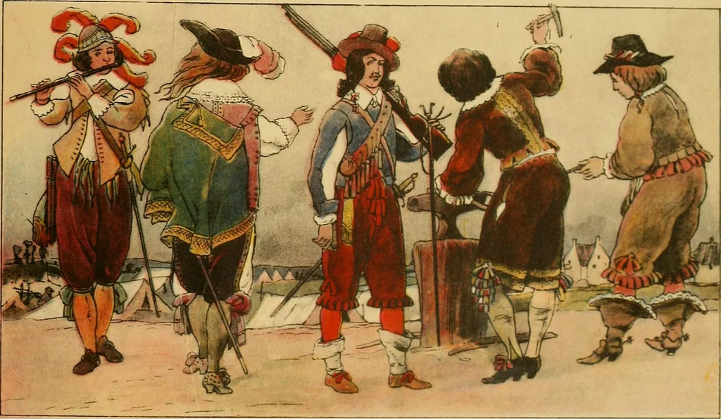 An illustration from Geschichte des Kostüms, 1905, leaf 55