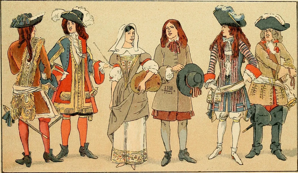 An illustration from Geschichte des Kostüms, 1905, leaf 59