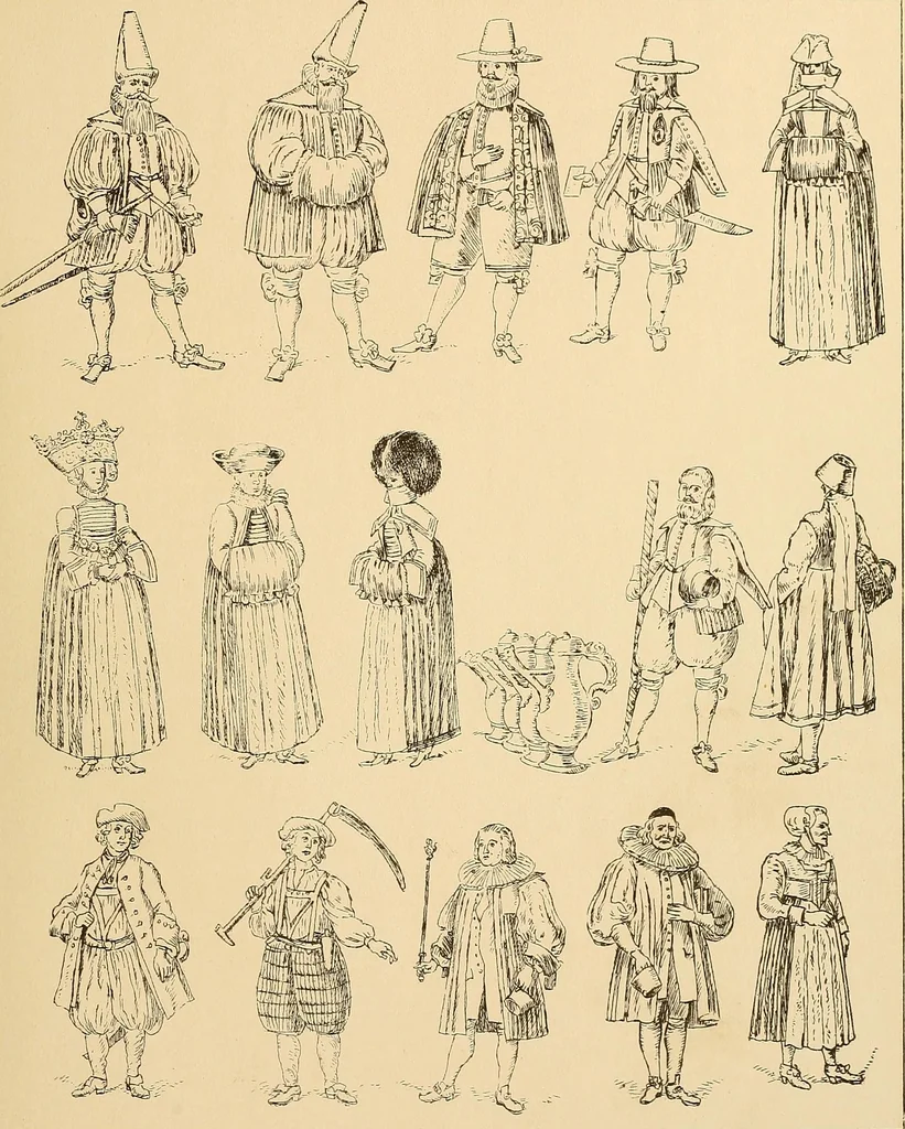 An illustration from Geschichte des Kostüms, 1905, leaf 73